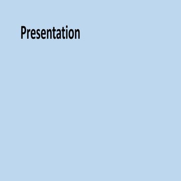 Presentation