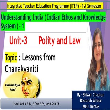 ITEP 1st semester B.ED Chanakyaniti.pptx