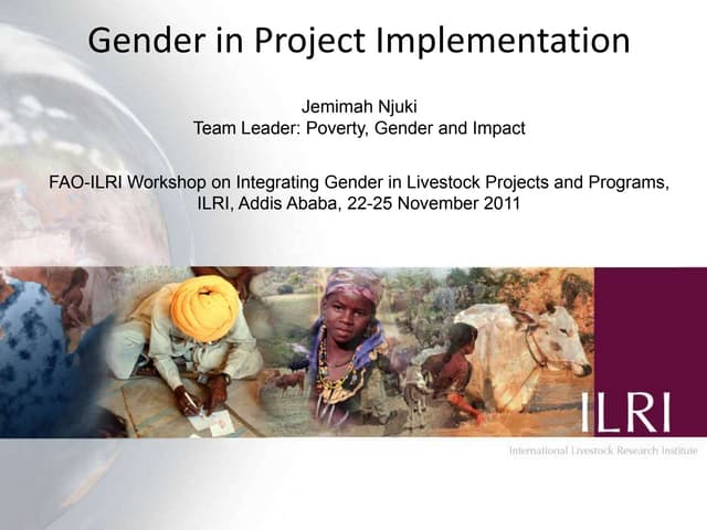 Gender in project implementation