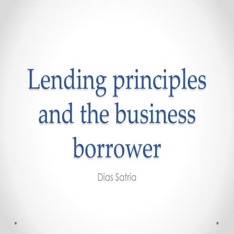 Presentation6 credit risk (Bank Management)