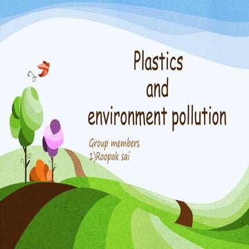 plastics and environment