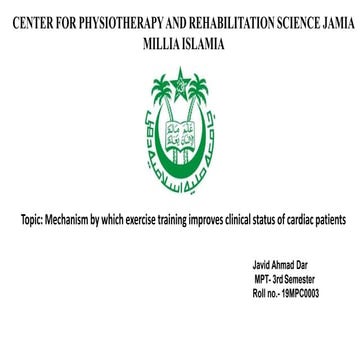 Mechanism by which exercise training improves clinical status of cardiac patients