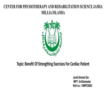 Benefit Of Strengthing Exercises For Cardiac Patient