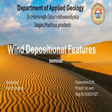 Wind Depositional Features Seminar Presentation