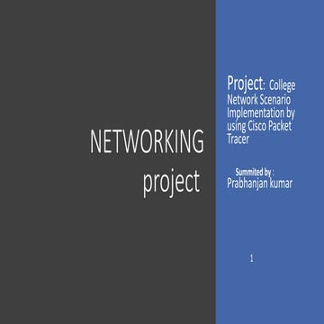 Presentation on networking | PPTX | Computer Networking | Computing