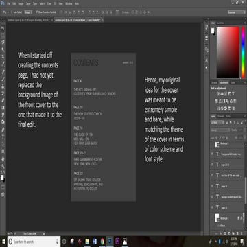 Presentation about contents schooooo;l