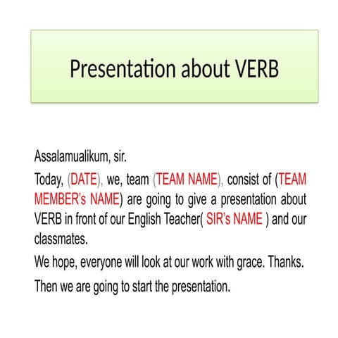 A suitable title for your document could be:   **"Comprehensive Guide to Verb...