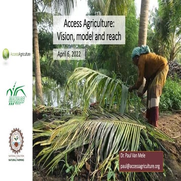 Access Agriculture: Vision, model and reach