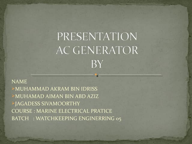 Ppt Turbo Generator Pptx