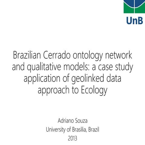 Brazilian Cerrado geolinked data and qualitative models