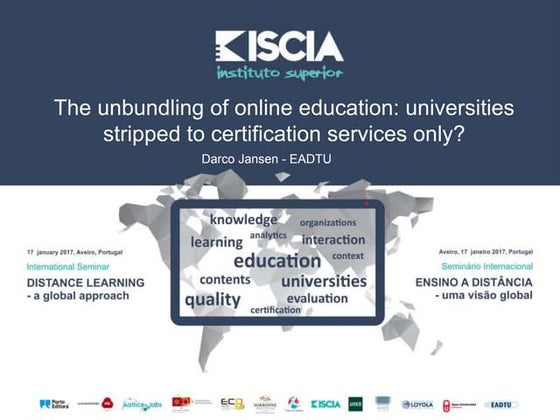 The unbundling of online education