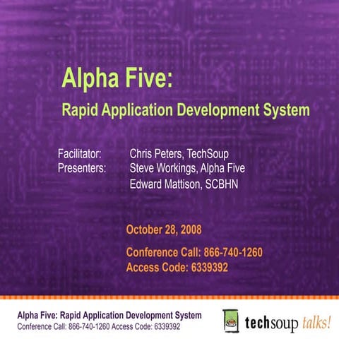 Alpha Five Version 8 - Rapid tool to build Web & Desktop DB ...