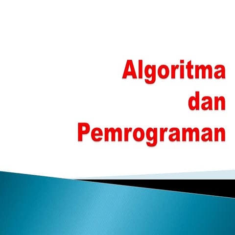 Materi 1 - Algoritma & Pemrogaman