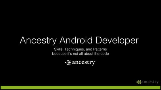 Android Developer Skills, Techniques, and Patterns