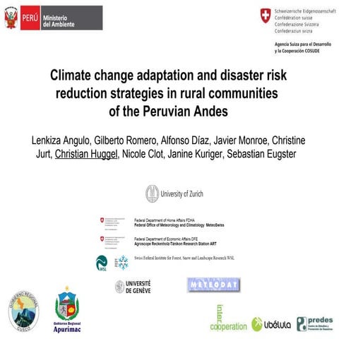 Disaster Risk Reduction (DRR) and Climate Change Adaptation (CCA) | PDF