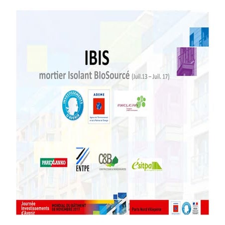 Présentation Anne Daubresse parex lanko - projets mortiers bio-sourcés ...