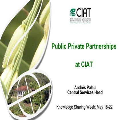 Public Private Partnerships at CIAT