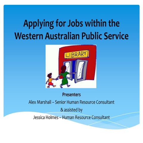 Applying for Jobs within the WA Public Service