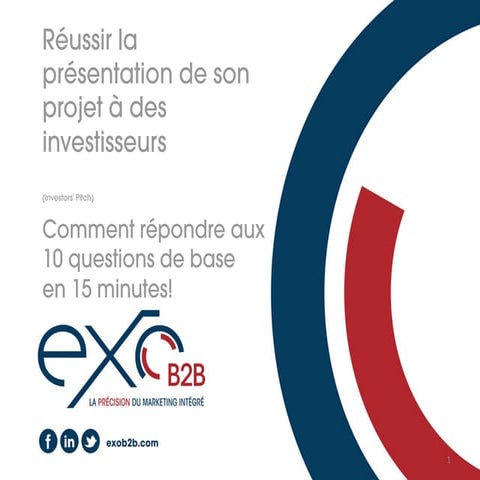 Présentation aux investisseurs Exo B2B, Chambre de Commerce du Montréal Métr...