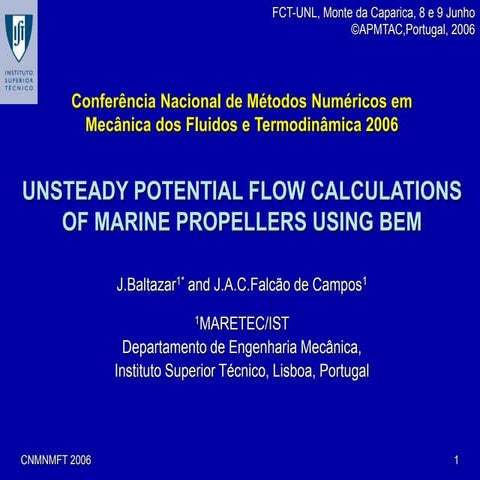 Unsteady Potential Flow Calculations of Marine Propellers Using BEM