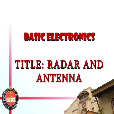 RADAR AND ANTENNA