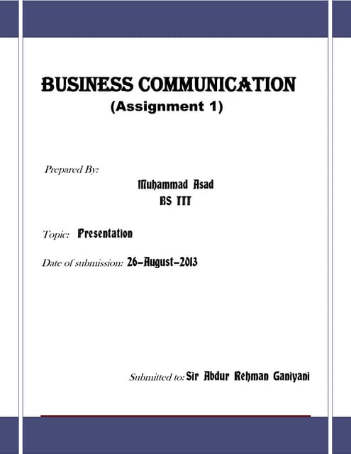 presentation