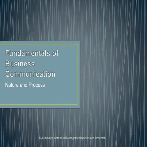 Fundamentals of Business Communication