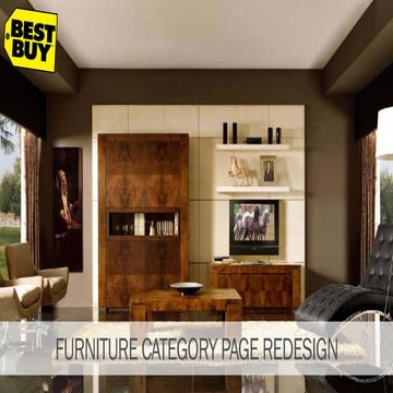 UX Design Case Study: Bestbuy Furniture Category Page Redesign