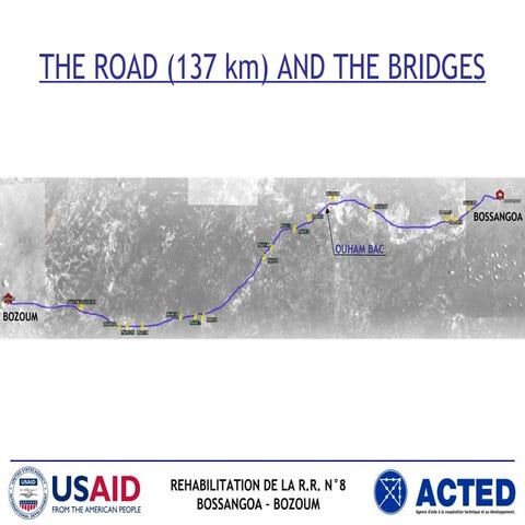 Assessment and reinforcement of the 20 existing bridges in the Bozoum-Bossang...