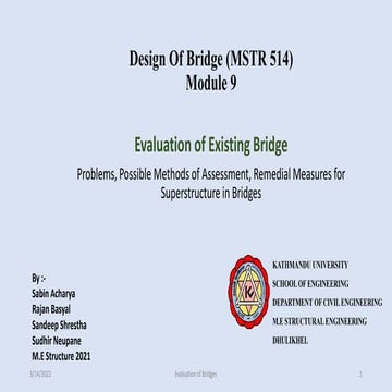 Presentation bridge assessment approach