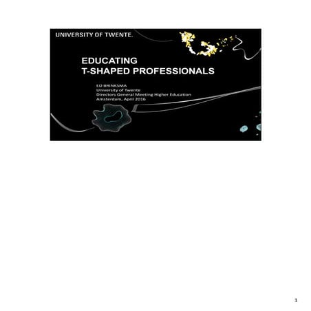 Brinksma, Ed - T-shaped professionals