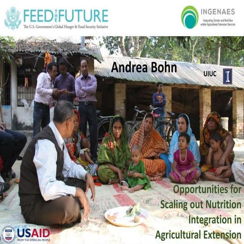 Opportunities for Scaling Out Nutrition Integration in Agricultural Extension