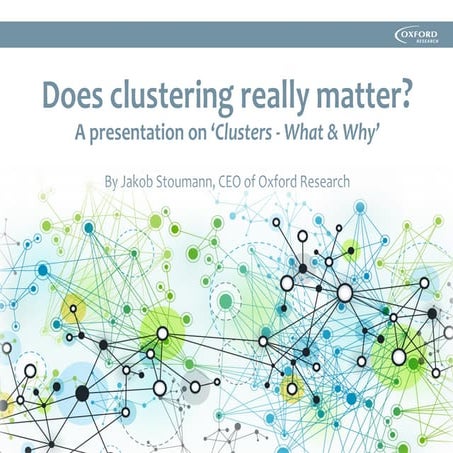  Clusters 'what and why' 