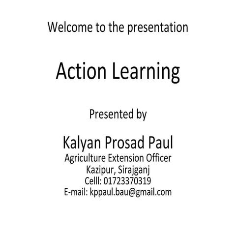Action Learning Project through DAE and BIID