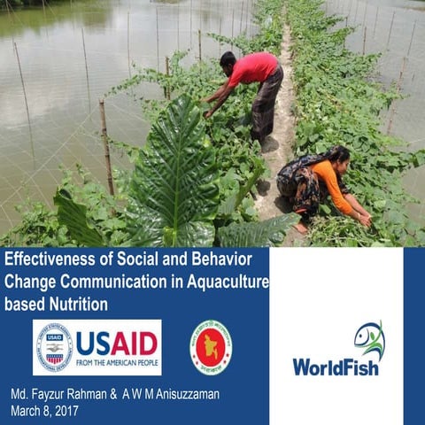 Effectiveness of Social and Behavior Change Communication in Aquaculture-base...