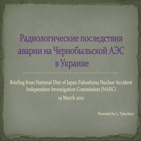 Presentation by tabachnyi