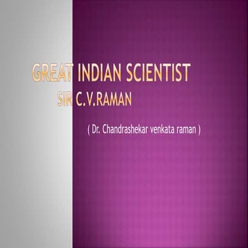 C.V.RAMAN BIOGRAPHY.ppt