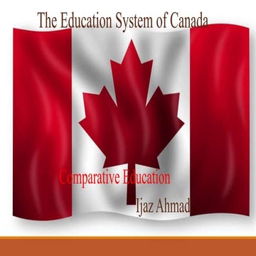 Presentation canada education system