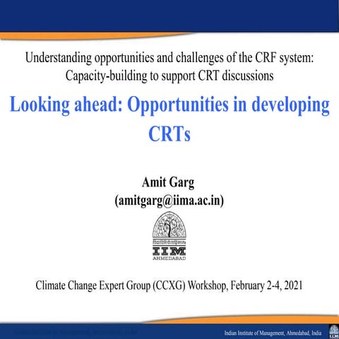 CCXG Workshop, February 2021, Amit Garg