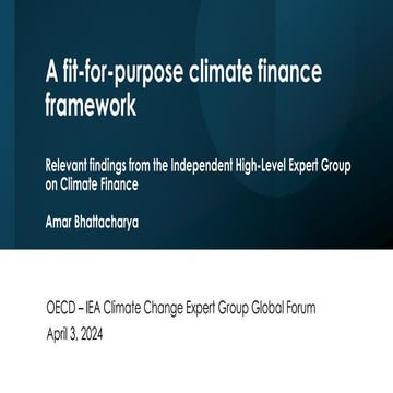 Climate finance architecture, emerging trends in adaptation | PDF