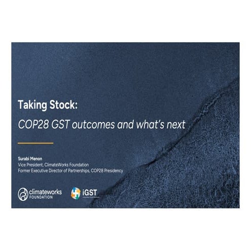 CCXG global forum, April 2024, Surabi Menon