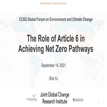 CCXG Forum, September 2021,  Sha Yu