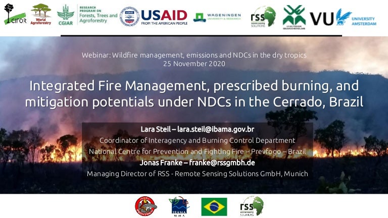 thumbnail of  Integrated Fire Management, prescribed burning, and mitigation potentials under NDCs in the Cerrado, Brazil