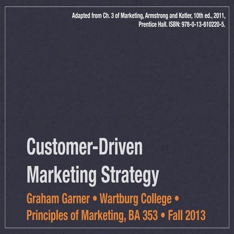 Customer-Driven Marketing Strategy