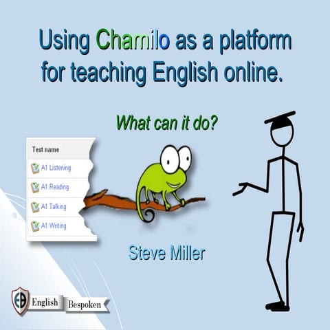 Using Chamilo as a platform for teaching english online