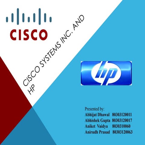 Presentation CISCO & HP