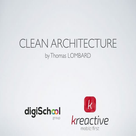 Presentation clean architecture