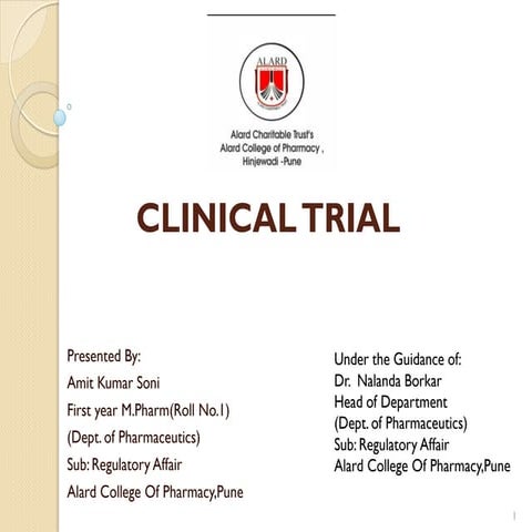 CLINICAL TRAIL (TRIAL PROTOCOL & INSTITUTIONAL REVIEW BOARD/ INDEPENDENT ETHI...