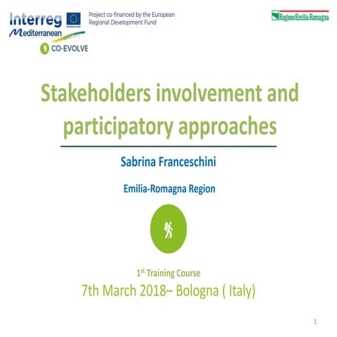 Presentation co evolve_trainingcourse_bologna7032018