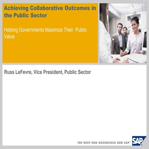 Collaborative Outcomes In The Public Sector Industry